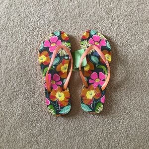 Vera Bradley Jazzy Blooms Flip Flops